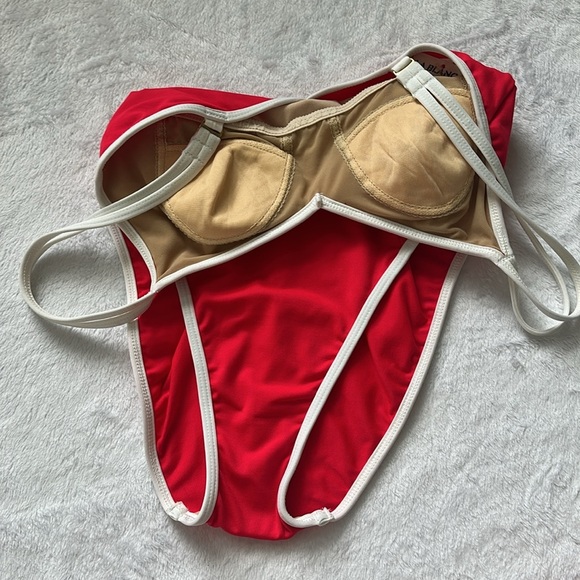 NWT La Blanca 90’s Y2K Women’s Comfy Slimming Padded One Piece Swimsuit 6 USA - Picture 7 of 11